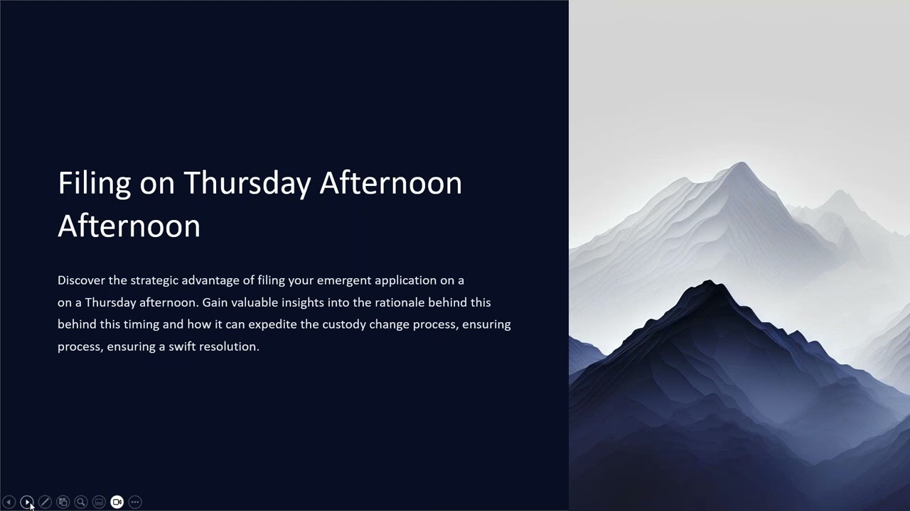 Webinar: How to Change Custody in One Day- Brad Micklin | The Micklin Law Group, LLC