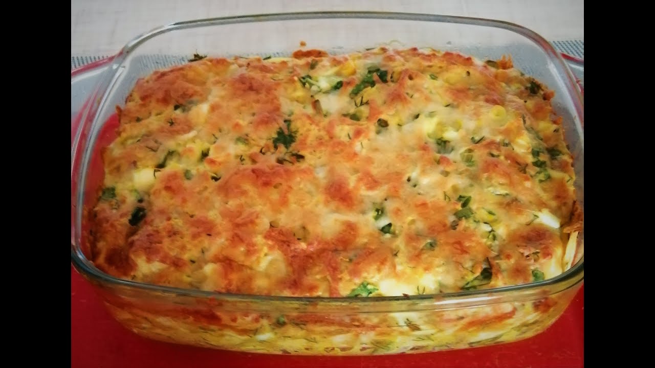 Безумно вкусный рваный пирог из лаваша с яйцом и зеленью!