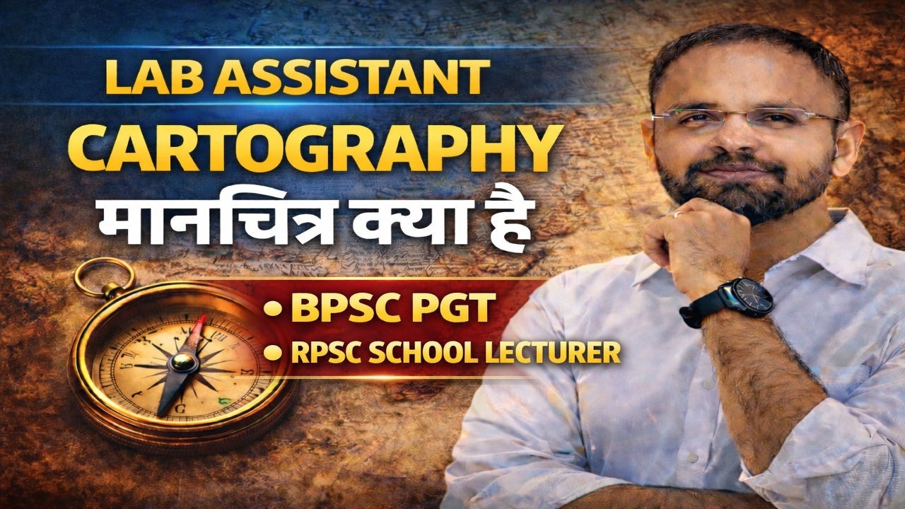 MAPS  & CARTOGRAPHY  | Lab Assistant Geography | BPSC PGT & School Lecturer | By MK Chaturvedi Sir