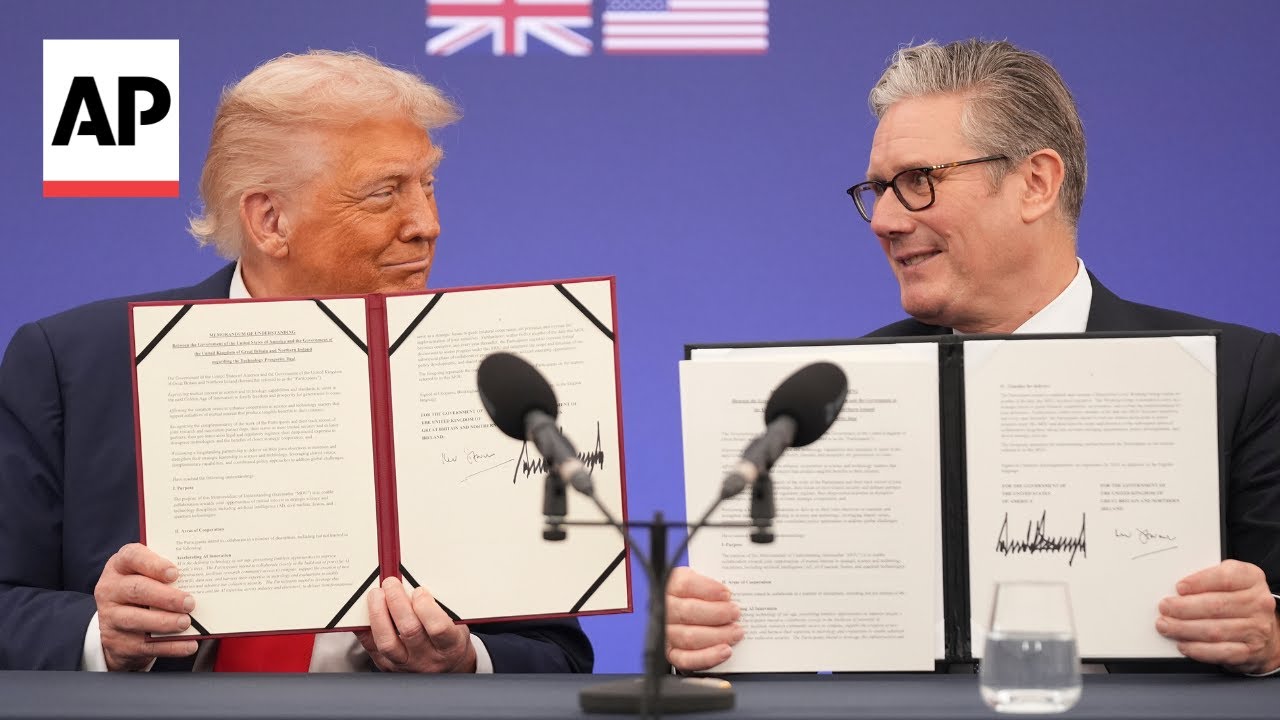 Trump and Starmer sign US-UK tech deal during president's state visit