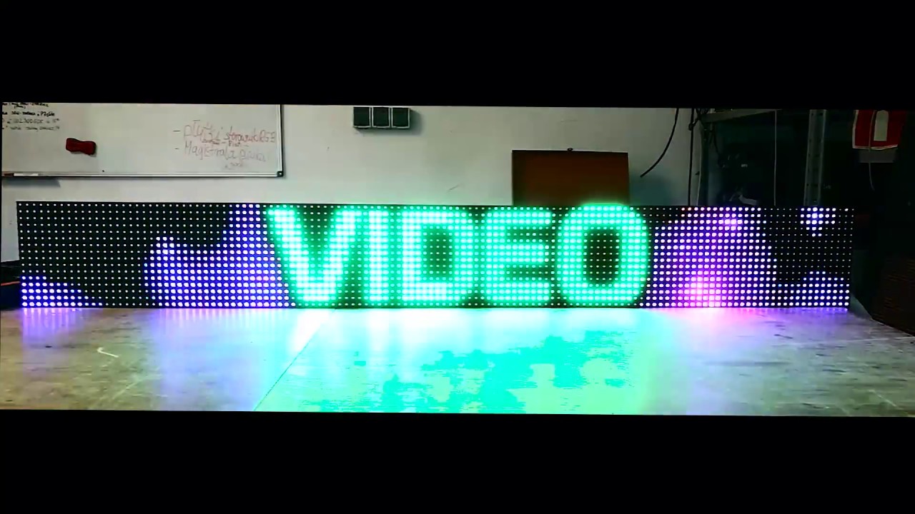 Tablica LED- full color  RGB 128x16cm autobusowa/reklamowa