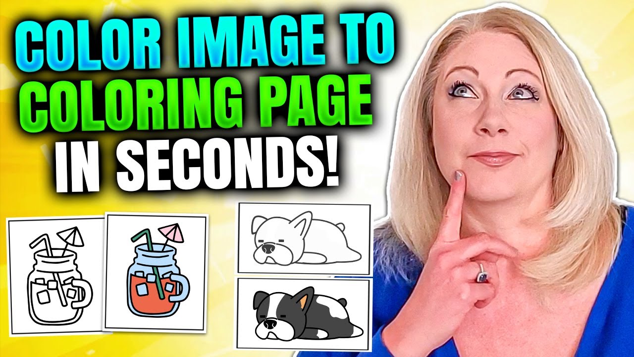 EASY HACKS To REMOVE COLOR FROM IMAGES in Canva To Make Your Own Coloring Books To Sell
