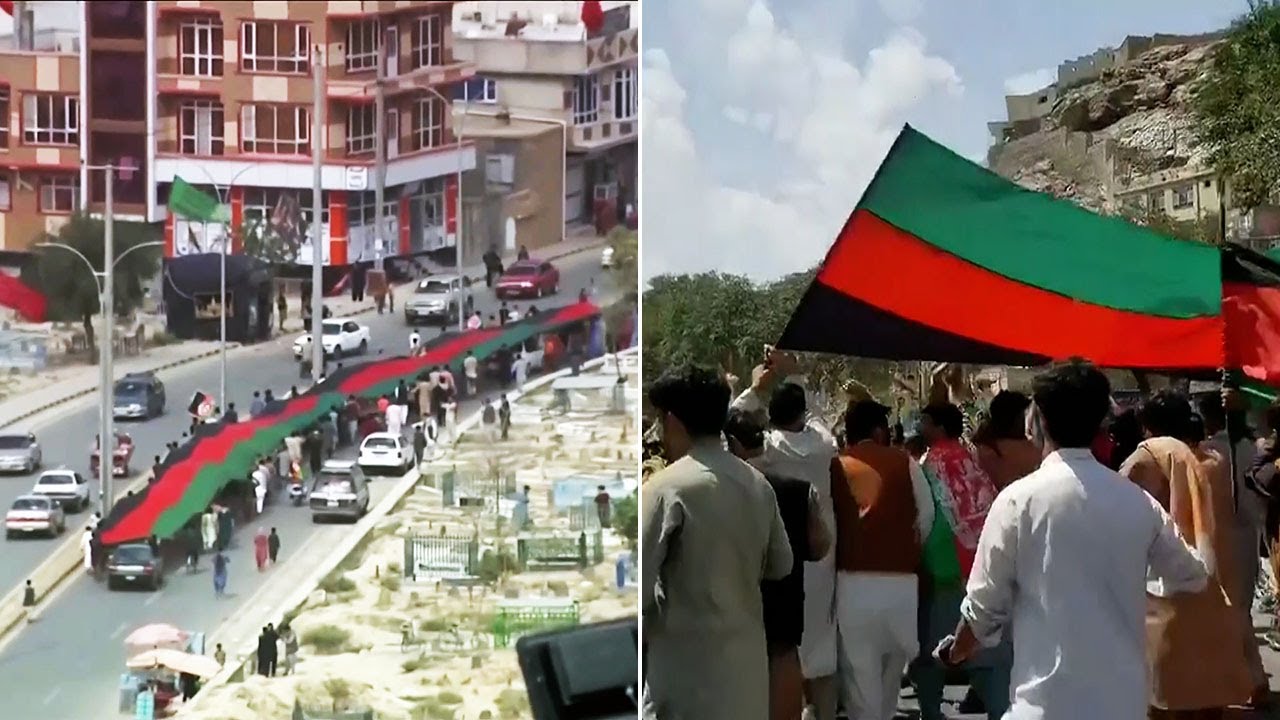 Afghan flag protests spread across country in defiance of Taliban control