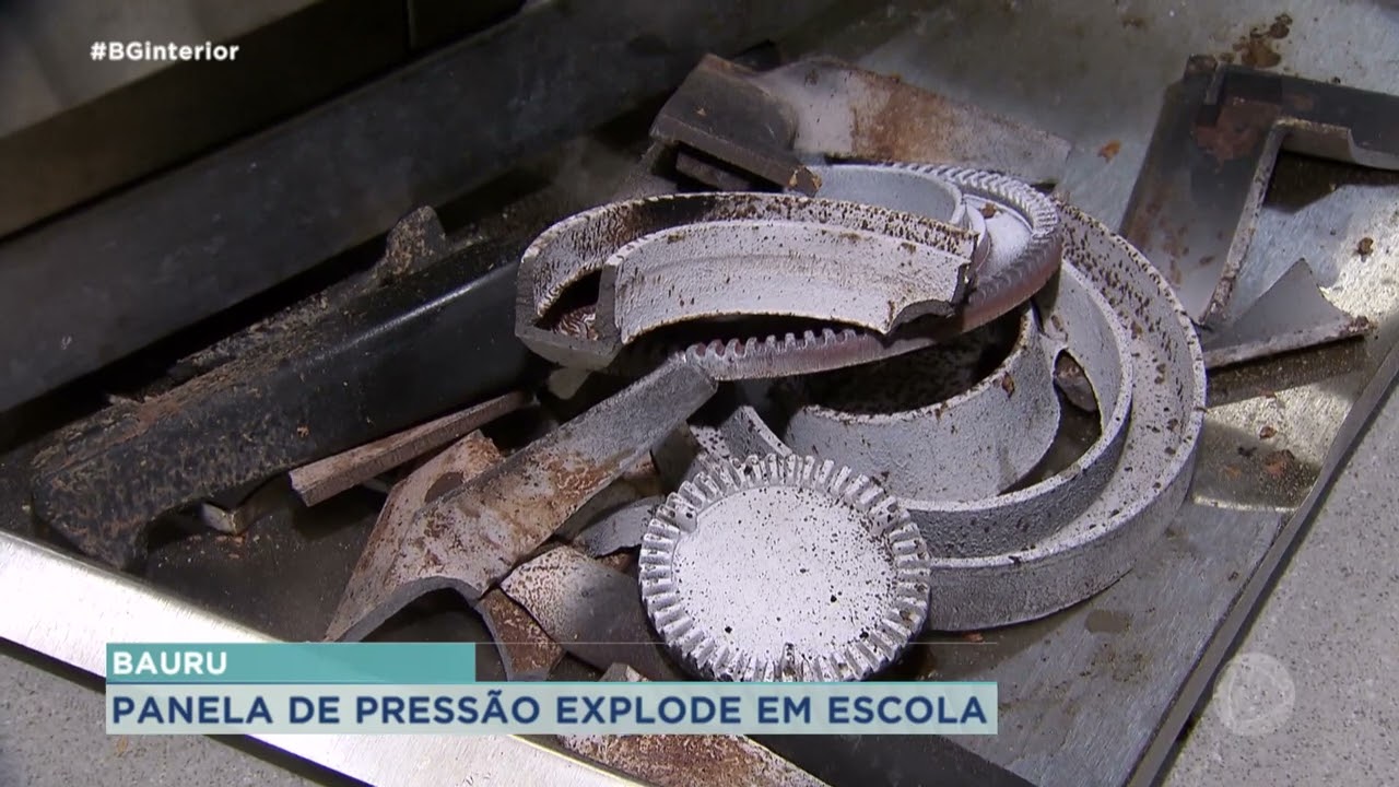 Panela de pressão explode em escola de Bauru