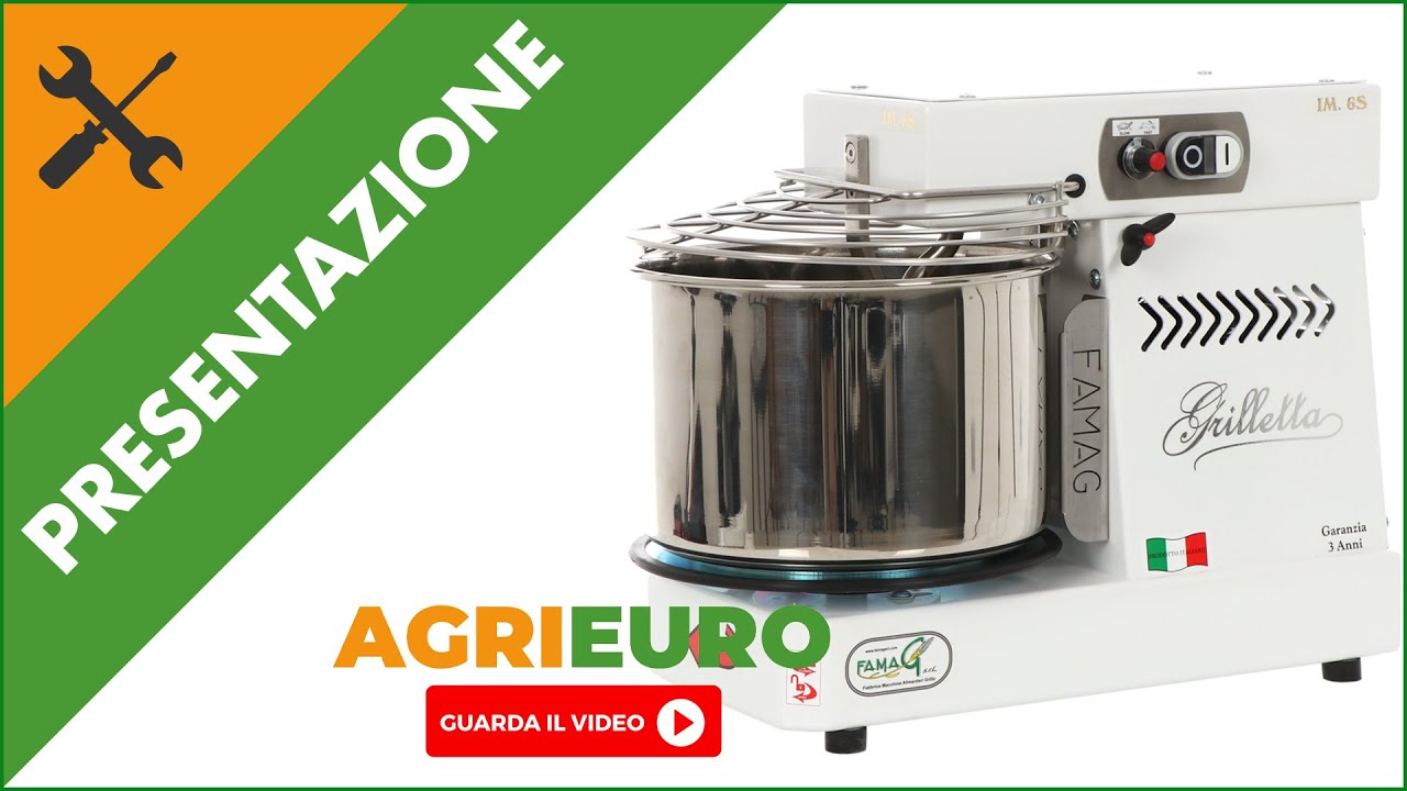 Impastatrice a spirale Famag Grilletta IM 6 S 10 velocit&agrave;: presentazione