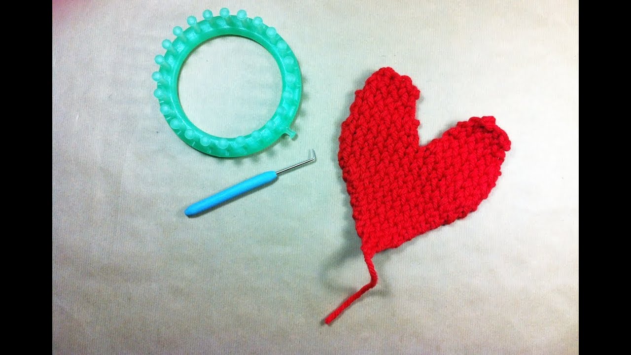 How to Loom Knit a Heart Shape (DIY Tutorial)
