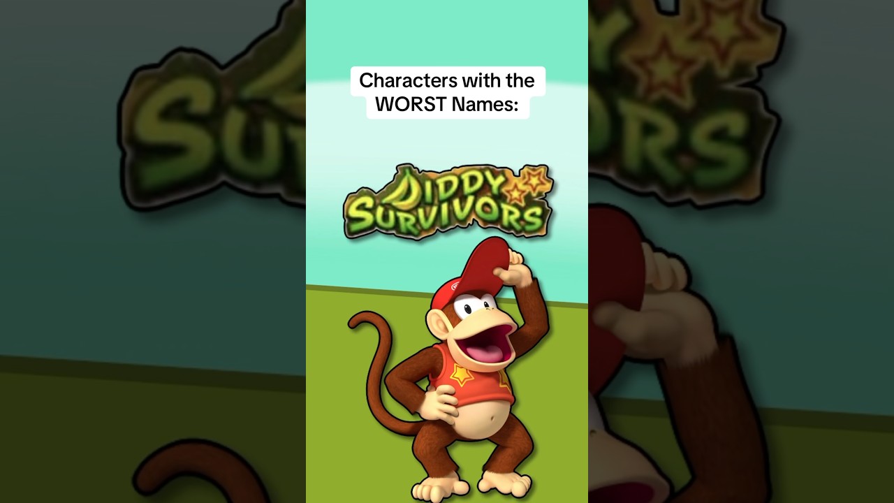 Персонажи с ХУДШИМИ именами: #diddykong