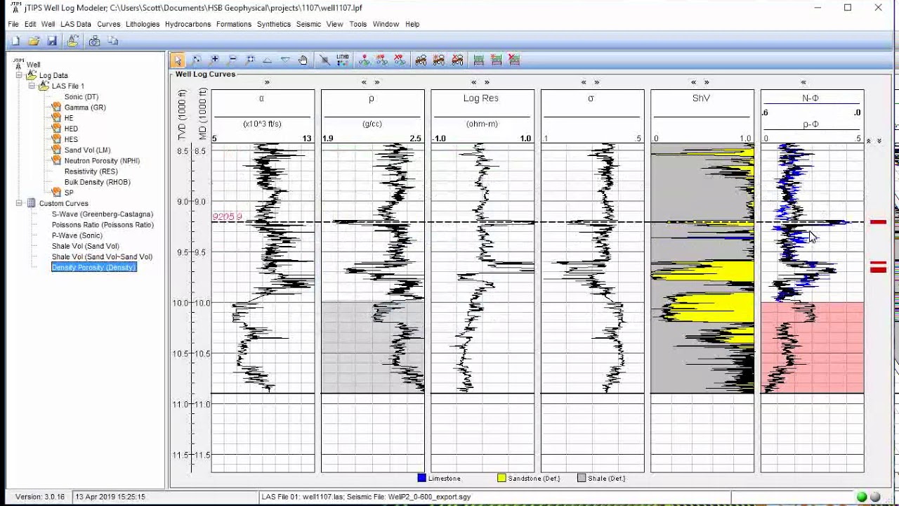 Neutron Porosity and Density Porosity