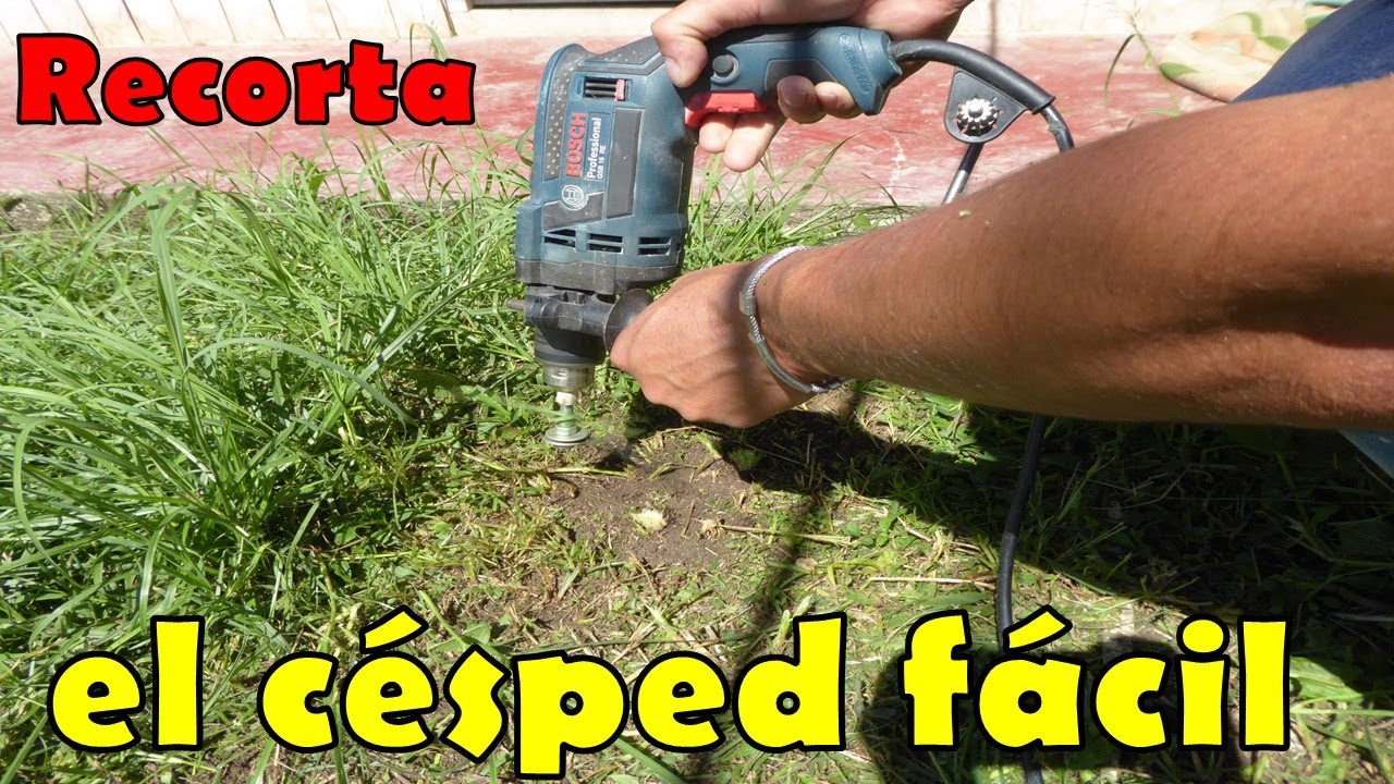 COMO CONVERTIR TU TALADRO EN UN CORTADOR DE CESPED DE INMEDIATO MUY F&Aacute;CIL