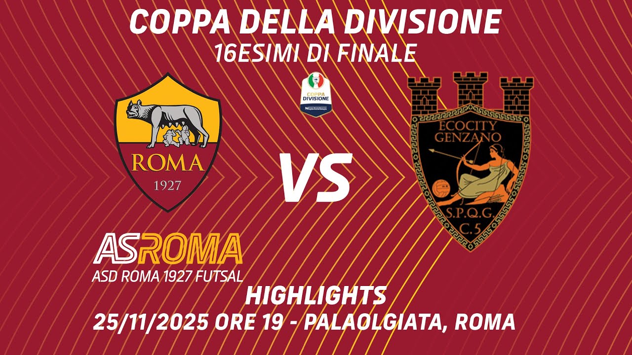 Roma 1927 Futsal - Ecocity Genzano | 16esimi di finale Coppa della Divisione 25/26 - HIGHLIGHTS