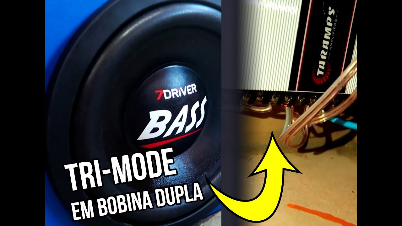 Liga&ccedil;&atilde;o TRIMODE em SUBWOOFER BOBINA DUPLA! DRIVER TI e ST JUNTOS! COMO ASSIM?
