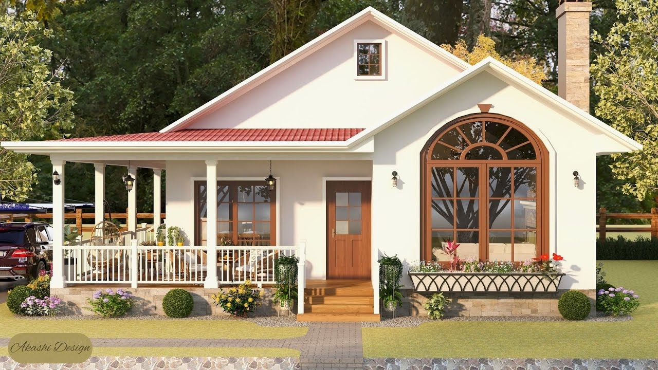 Adorable Small House Design With Floor Plan | Cozy Home ID 1009