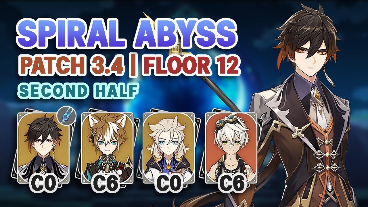 Zhongli and Albedo Nuke | Genshin Impact 3.4 Spiral Abyss Floor 12 Second Half