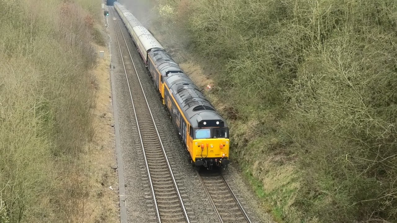 BIG Big Thrash from 50007 with 50049 TnT 66773 5Z50 to Burton 27/03/22