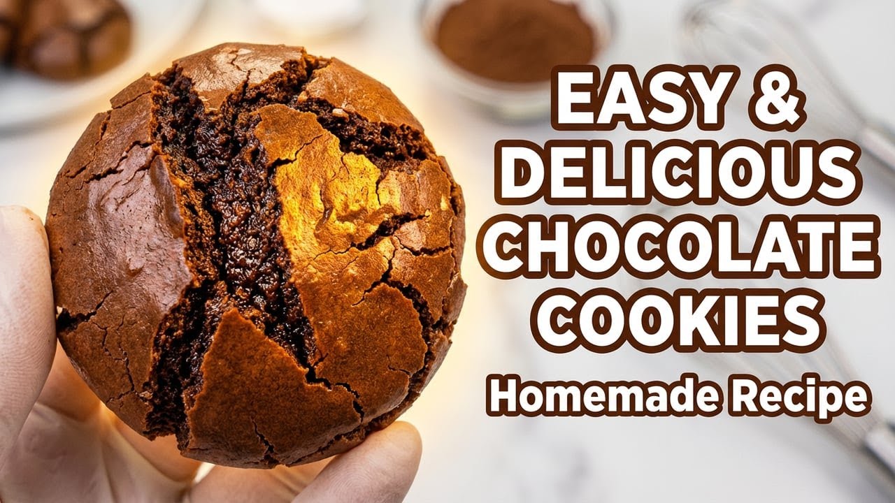 Rich Chocolate Cookies Recipe 🍪 Easy Homemade Chocolate Cookies.