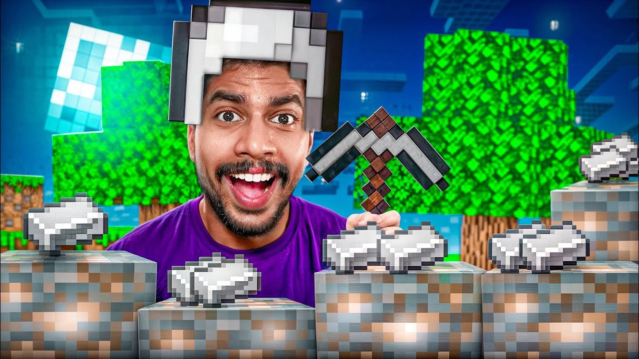 I FINNALLY FOUND IRON IN MINECRAFT ⛏️🔨!! (Part 6)