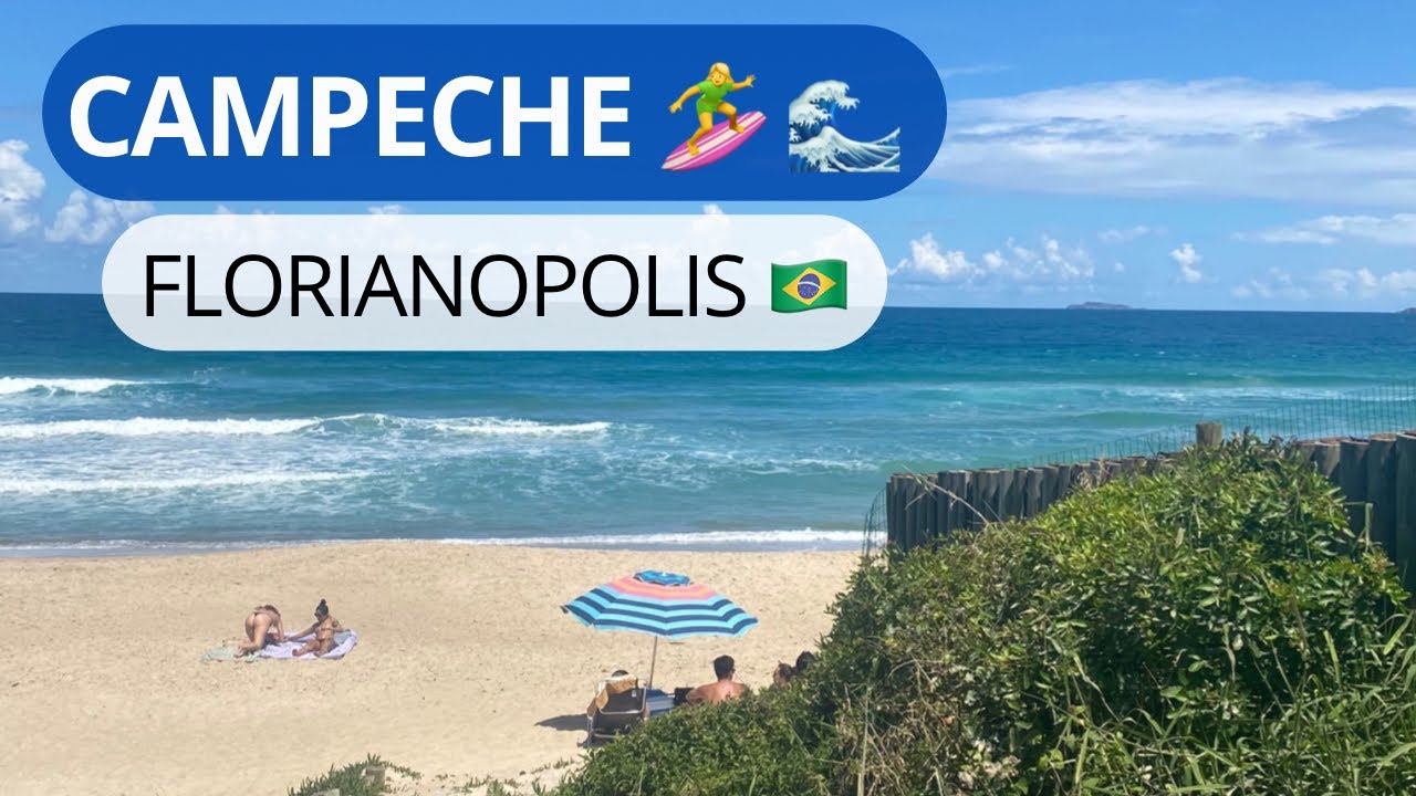 Campeche Beach 🏄‍♀️🌊 Florianopolis 🇧🇷 [4K] Praia do Campeche | Floripa
