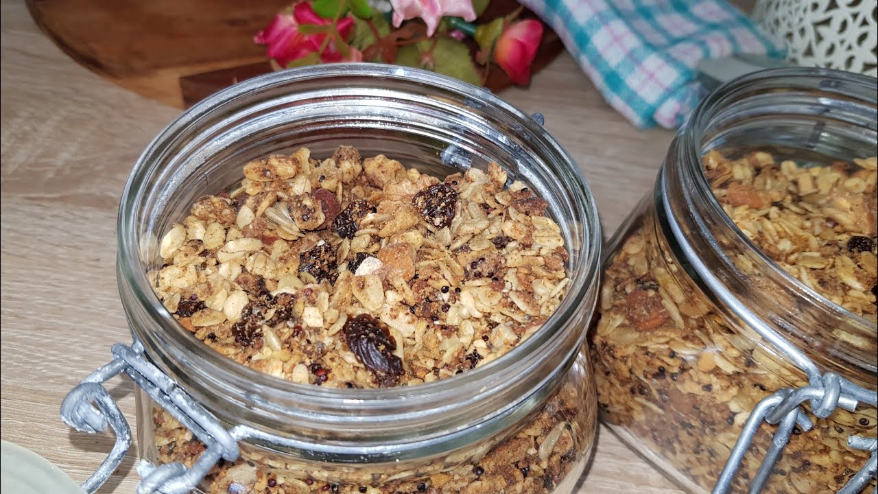 طريقة تحضير الكرانولا لفطور صحي بمكونات قوية Granola Healthy