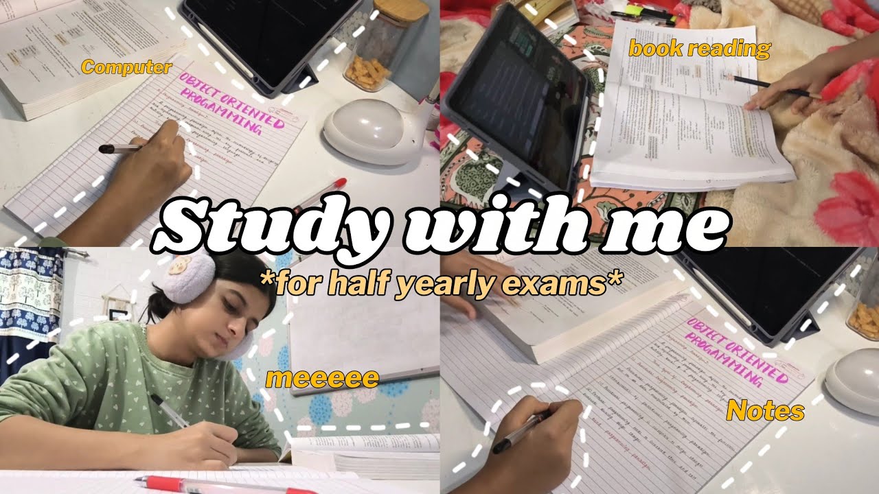 Study with me for *half yearly exams*🍃12th grader🌸