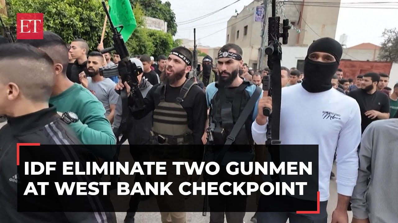 Palestinians protest after Israeli forces eliminate two gunmen at West Bank checkpoint