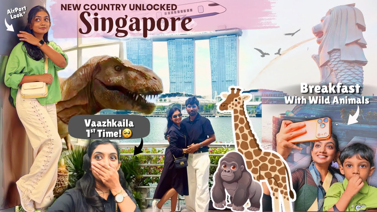 தமிழில்: New Country Unlocked✈️🇸🇬|Breakfast with Wild | Most Unexpected Birthday Gifts | 3 Days Vlog