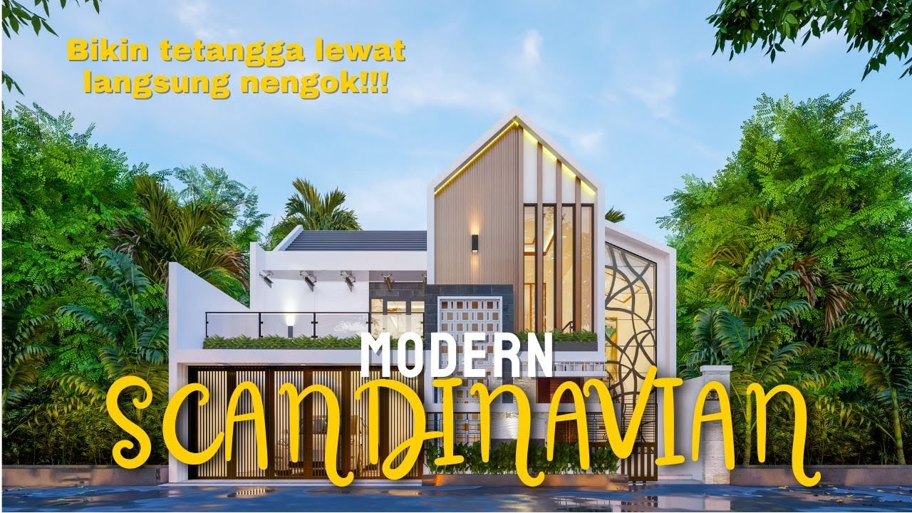 Desain Rumah Modern Scandinavian | Modern House Facade Design #architecture #scandinaviandesign