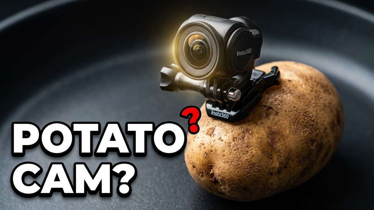 Insta 360 Attached to a Potato