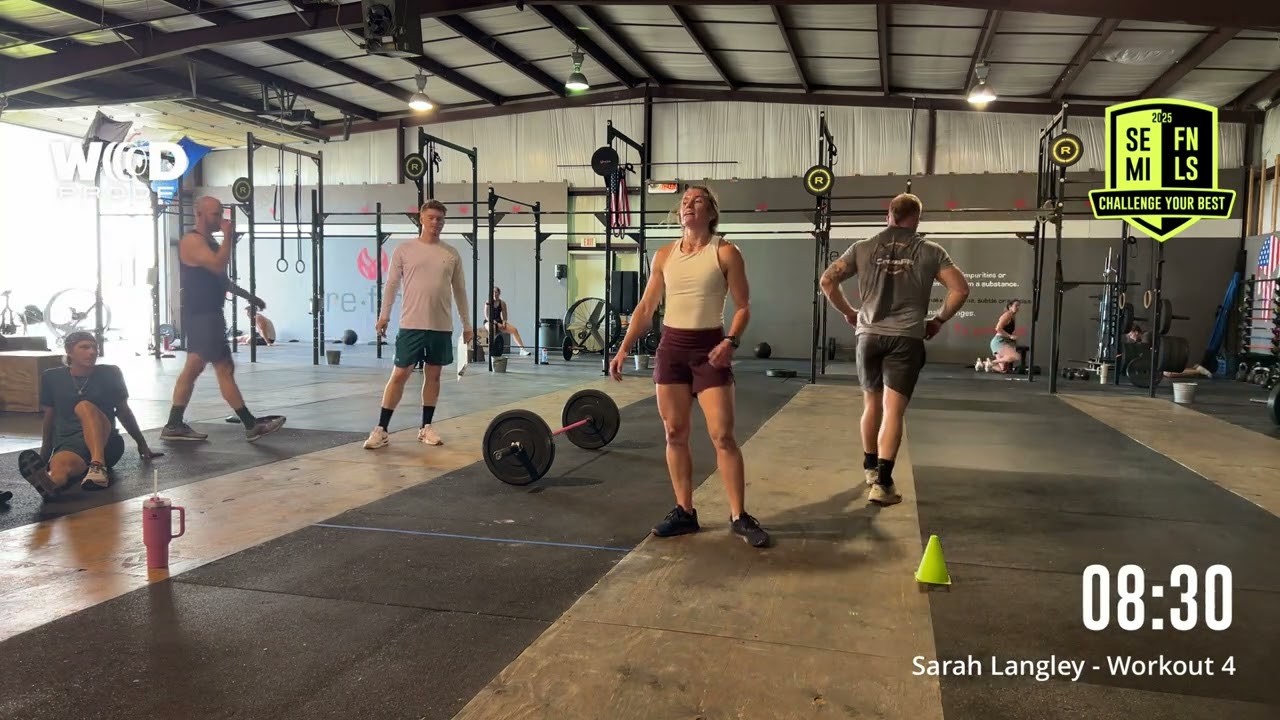 Sarah Langley - Workout 4 Individual CrossFit Semifinals