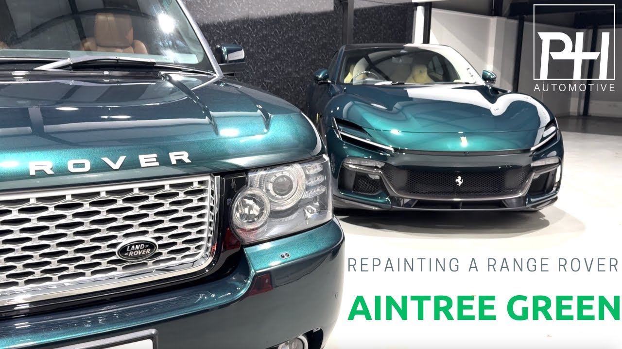 Repainting & Delivering an Aintree Green & Tan Leather Range Rover Autobiography L322 For Christmas
