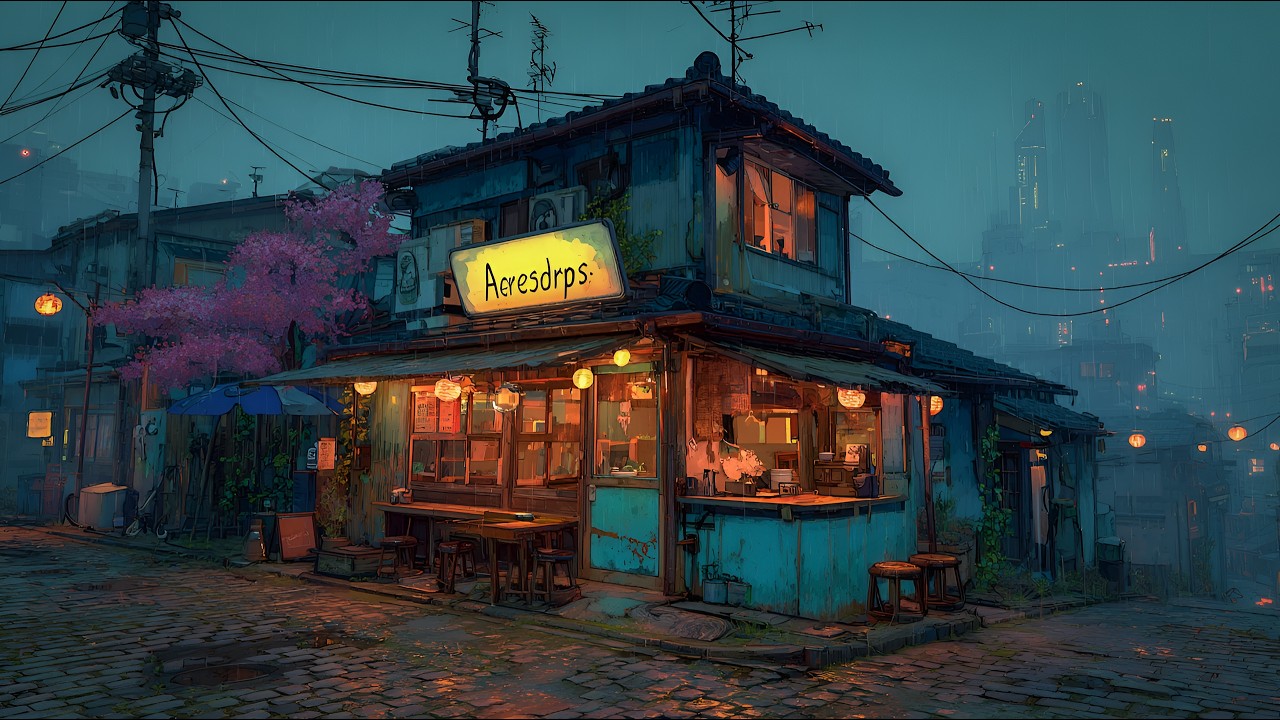 Empty Streets at Midnight 🌧️ Nostalgic 90s Lofi Chillhop for Study & Sleep | 12 Hours