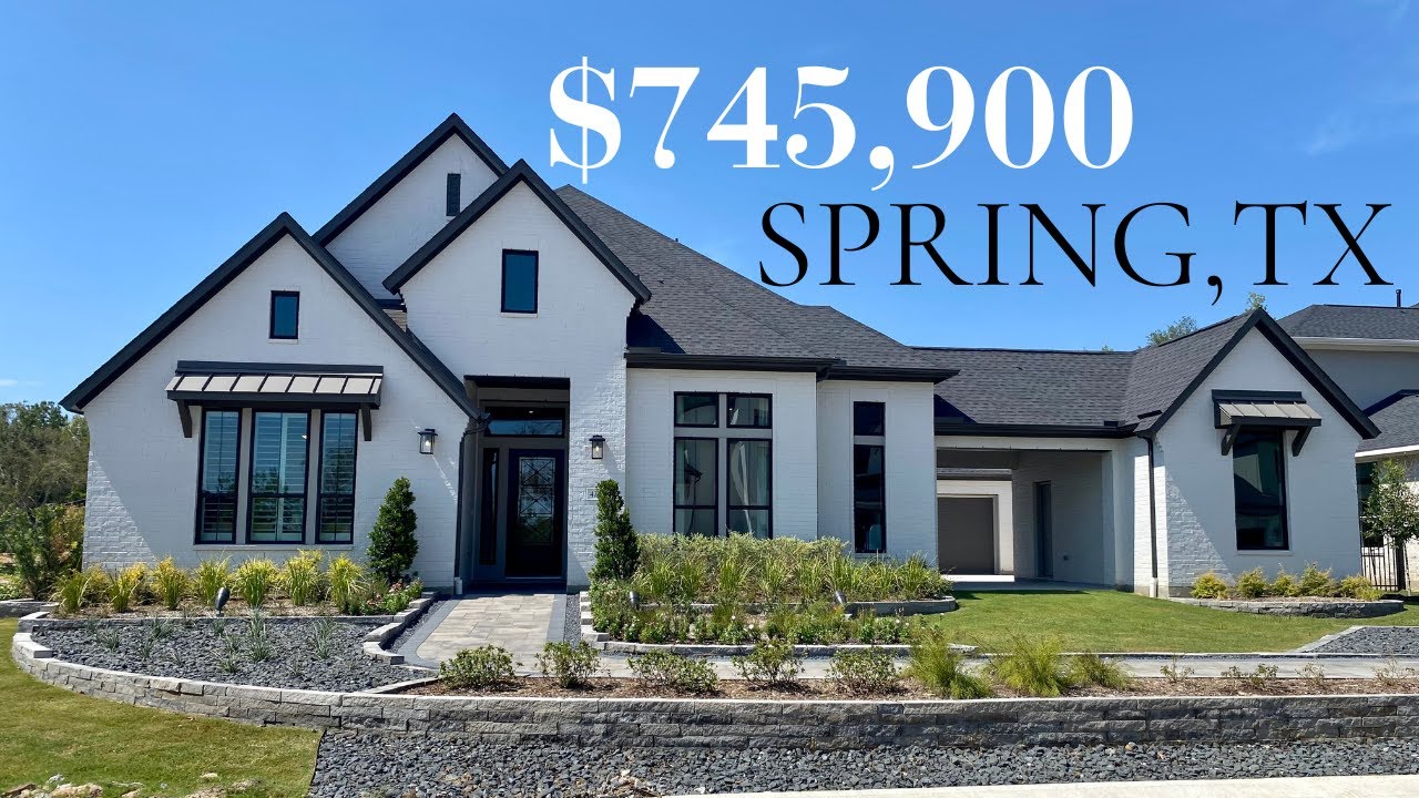 Modern & Elegant 750k NEW CONSTRUCTION Home In Spring, Texas! | TRI POINTE HOMES
