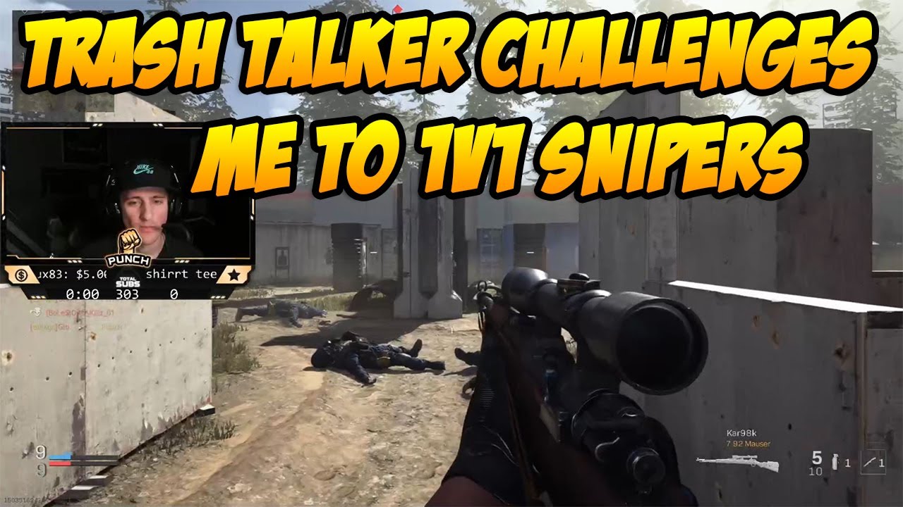 1v1 Snipers vs Trash Talker