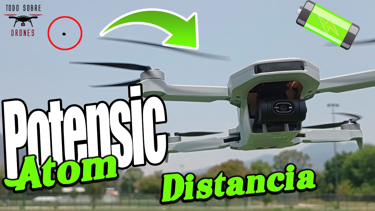 DRON POTENSIC Atom 🚁 DISTANCIA máxima y BATERÍA 🔋 long range mejor que el dji mini 🤔 primer intento