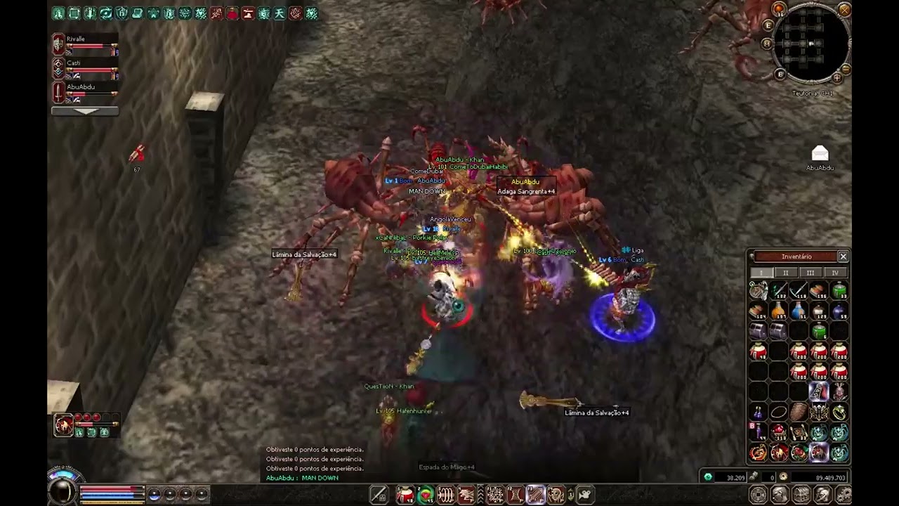 Metin2 Teutonia Rivalle and Casti PvP part 1