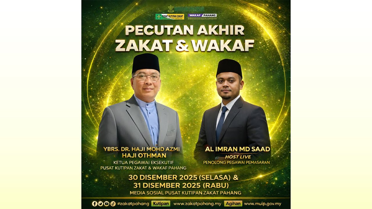 📌 LIVE:  Majlis Penyerahan Bantuan Pembiayaan Anak Asnaf Cemerlang Tahun 2025