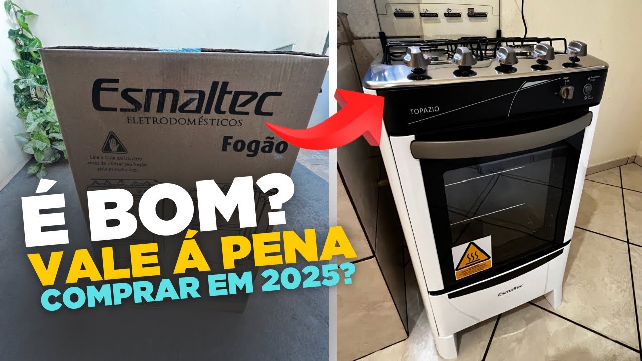 Comprei um FOGÃO ESMALTEC TOPÁZIO de 4 Bocas | Fogão ESMALTEC topázio 4 Bocas é Bom?