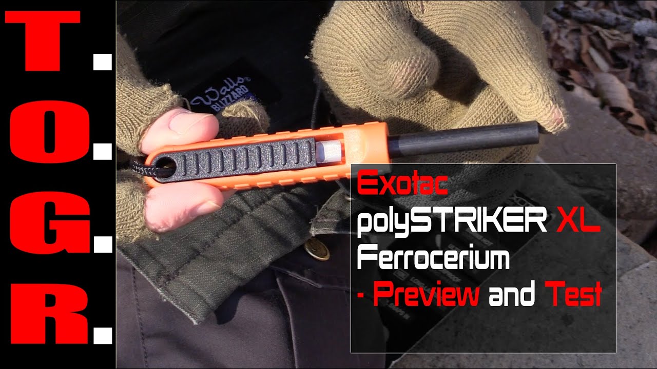 Excellent Thrower! - Exotac polySTRIKER XL Ferrocerium - Preview and Test