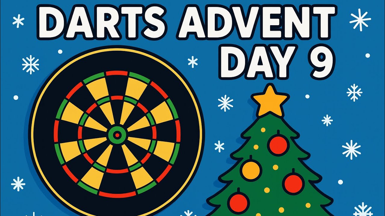 Darts advent day 9! #darts #180 #dartspractice #reddragondarts 