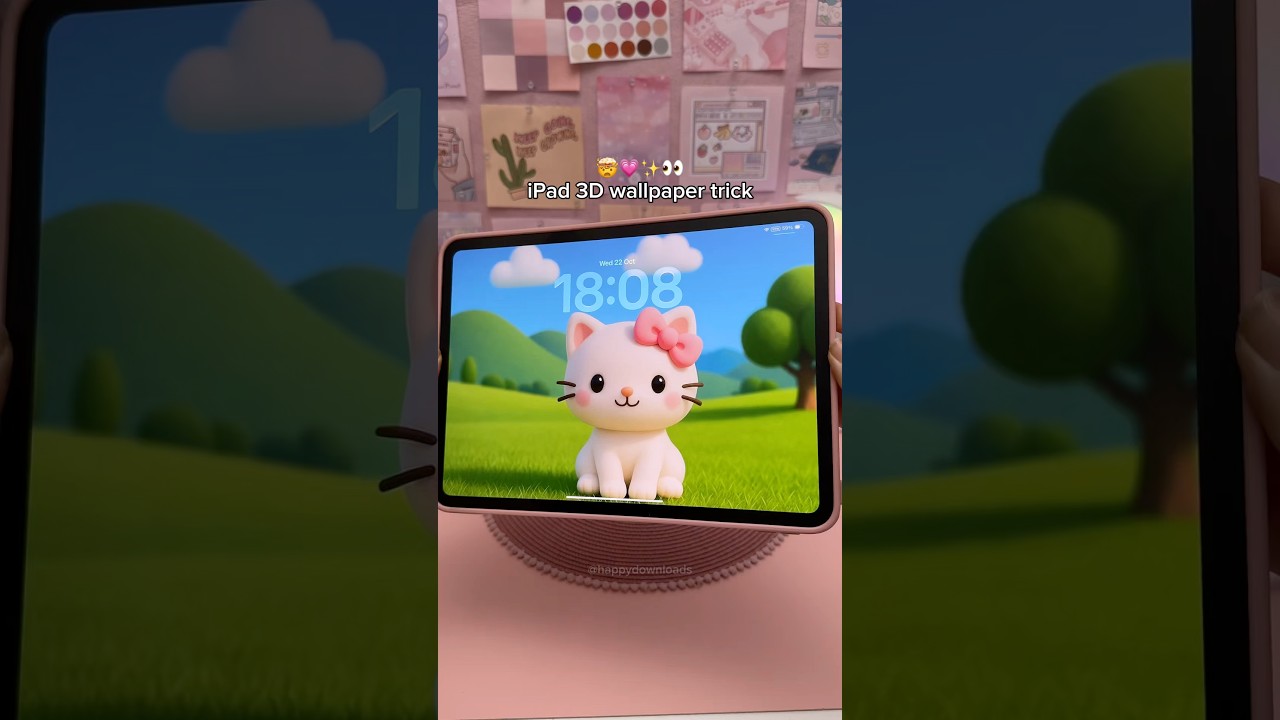 Sztuczka z tapetą 3D na iPadzie 🤯💕 Estetyczny ekran blokady w systemie iPadOS 26 | Wskaz&oacute;wki doty...