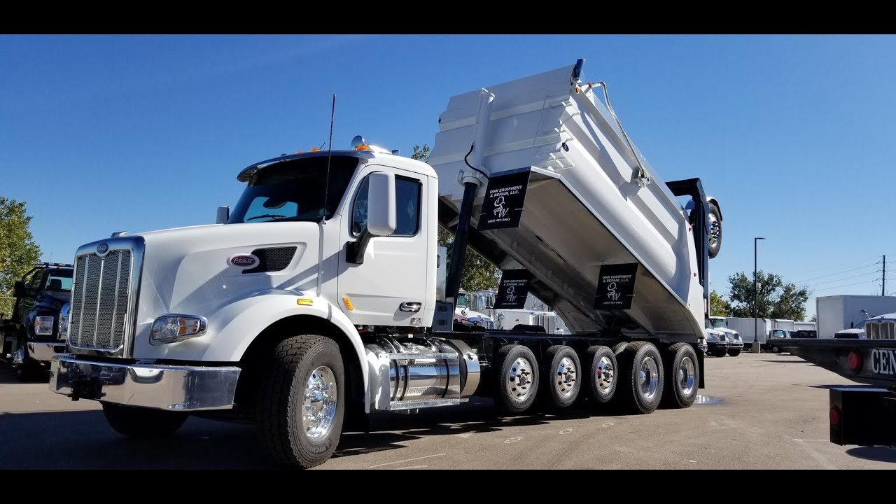 Peterbilt Super 18 самосвальный прицеп с торцевой разгрузкой — JW 970-518-5520