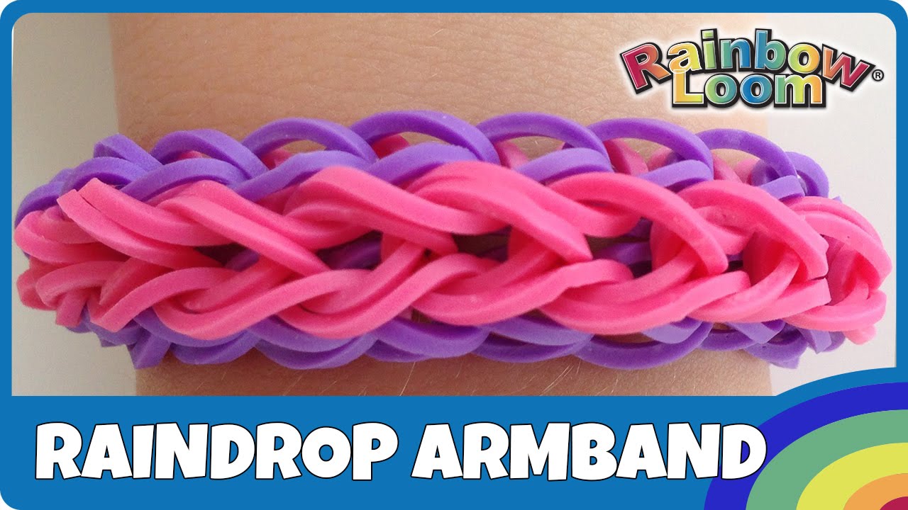 Rainbow Loom Raindrop-Armband - deutsche Anleitung