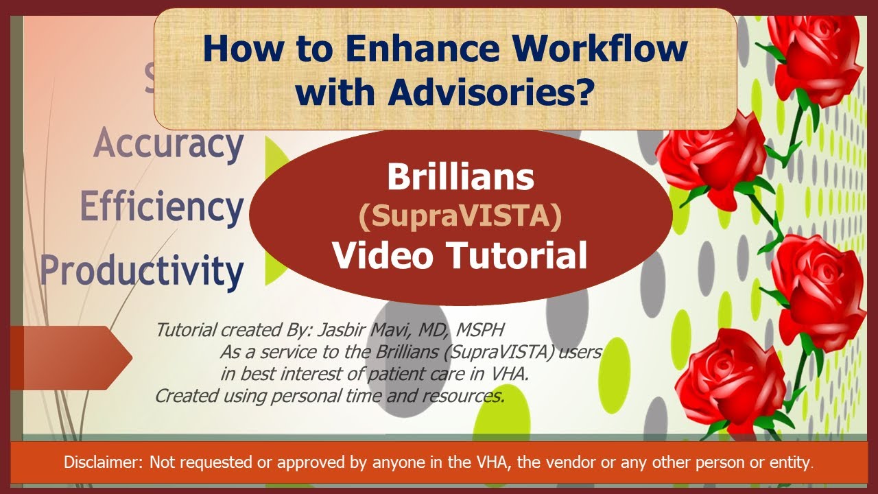Brillians Advisories and Workflow