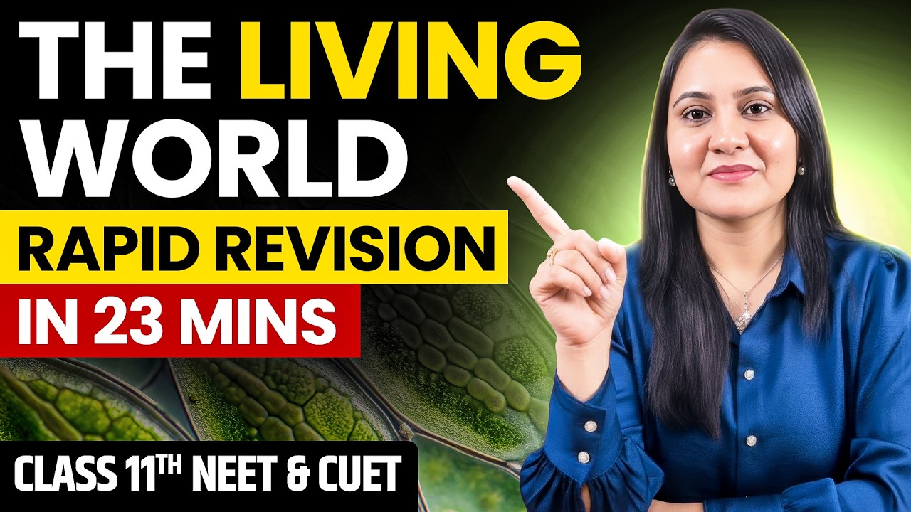 Living World  – Class 11 Biology Rapid Revision | NEET UG & CUET