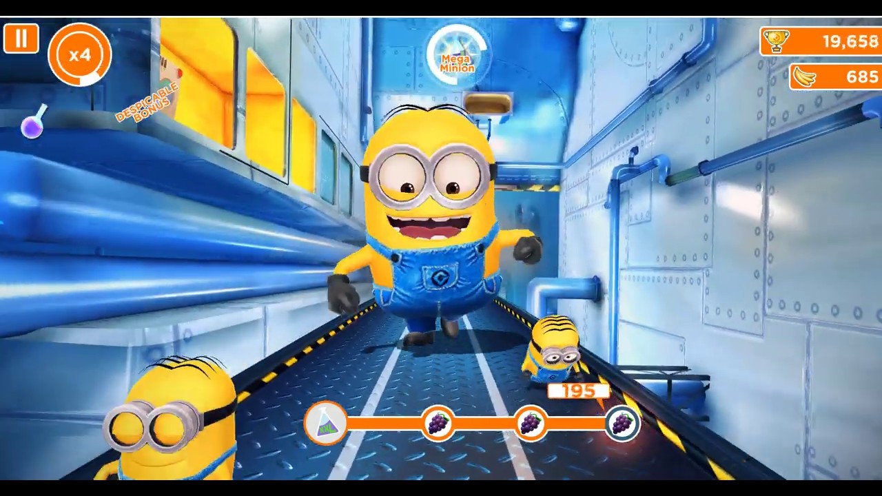 Despicable me minion rush - Slide under obstacles 18 times | part10