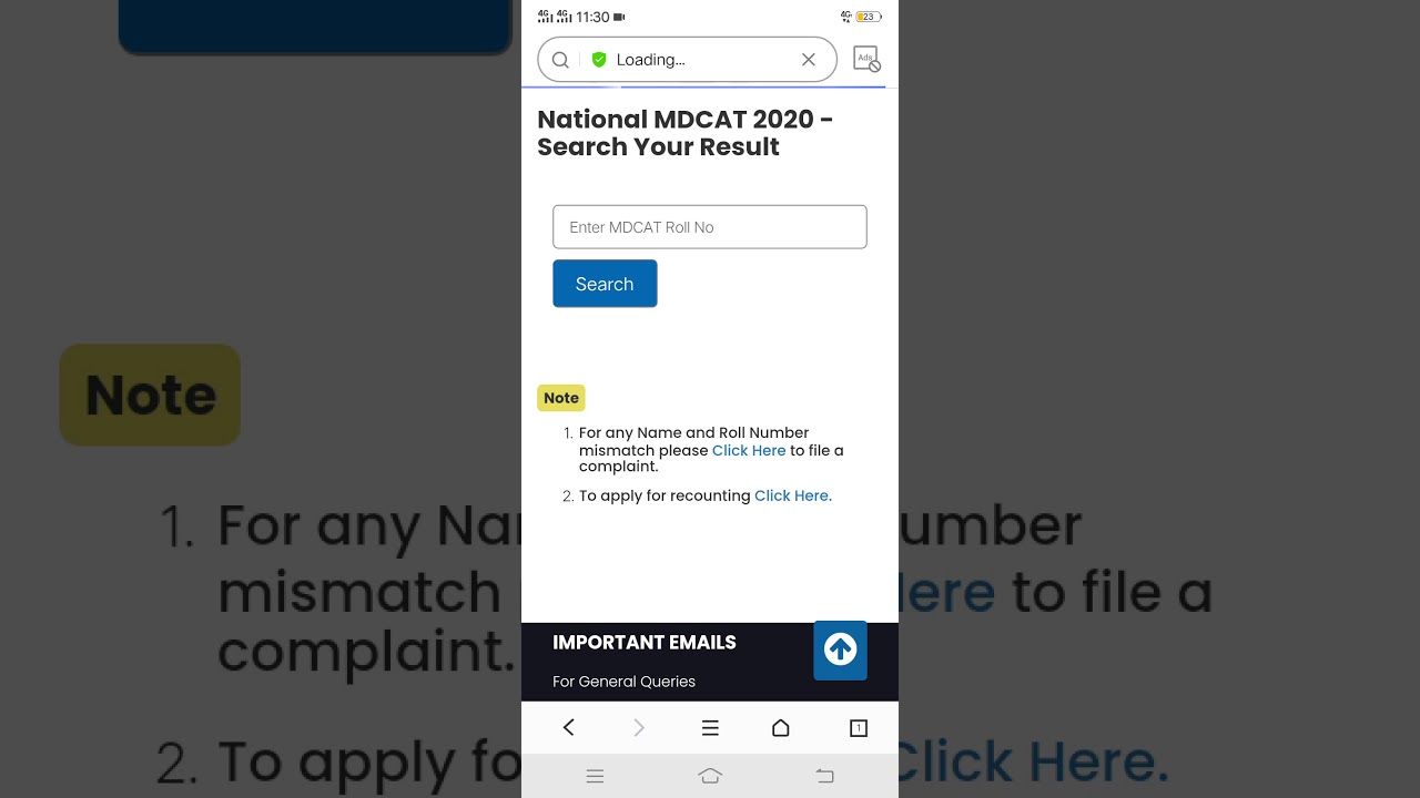 how to apply online PMC recounting NMDCAT marks 2020