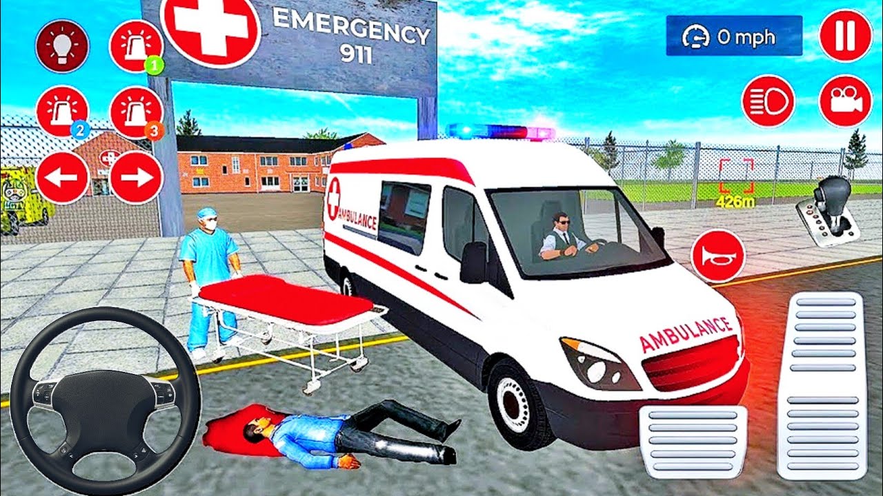 US Ambulance Driving Simulator 2021 - Emergency Van Rescue #2 - Android GamePlay