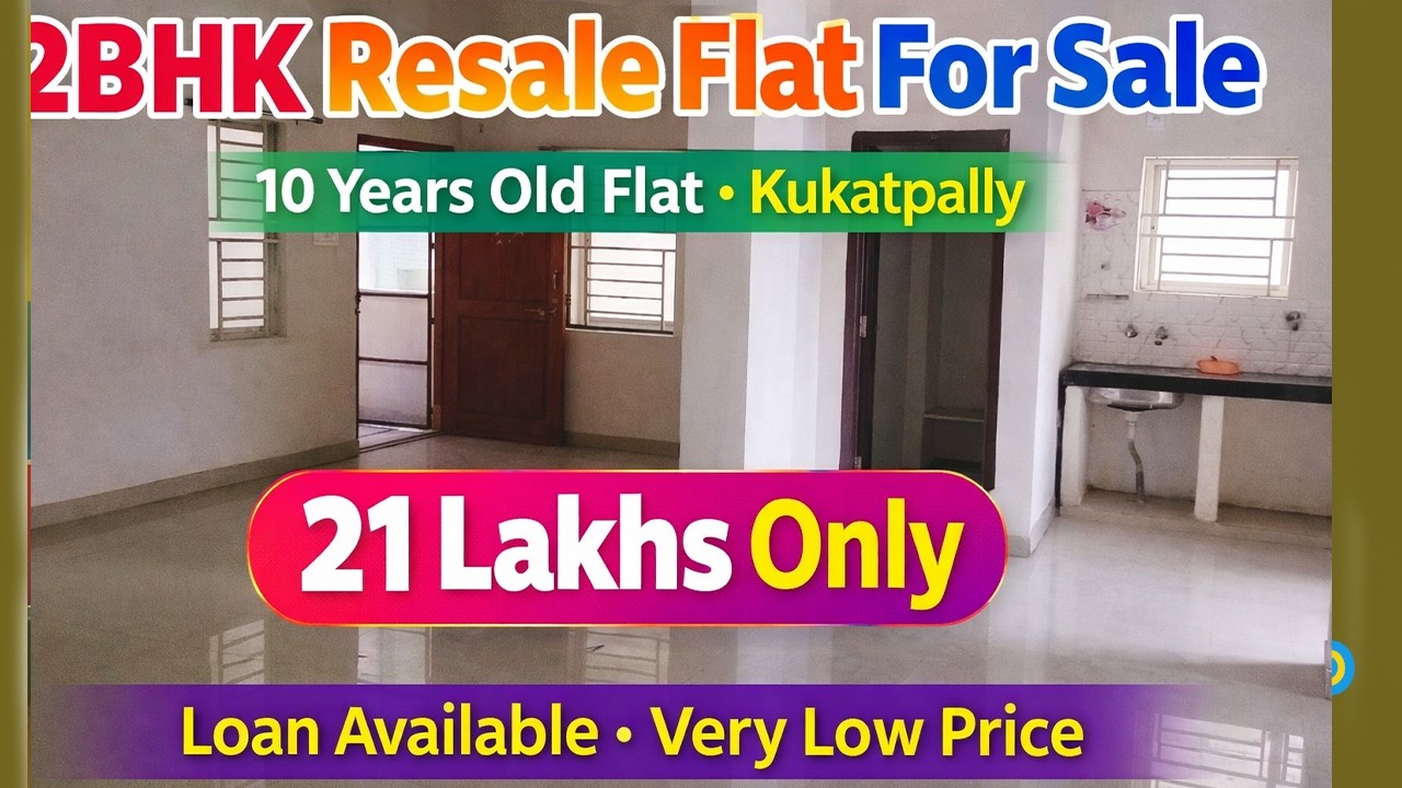 21 Lakhs Only 💥 2BHK Fully Furnished Resale Flat | Loan 90% | Prime Location #lowbudgetflat #hyd