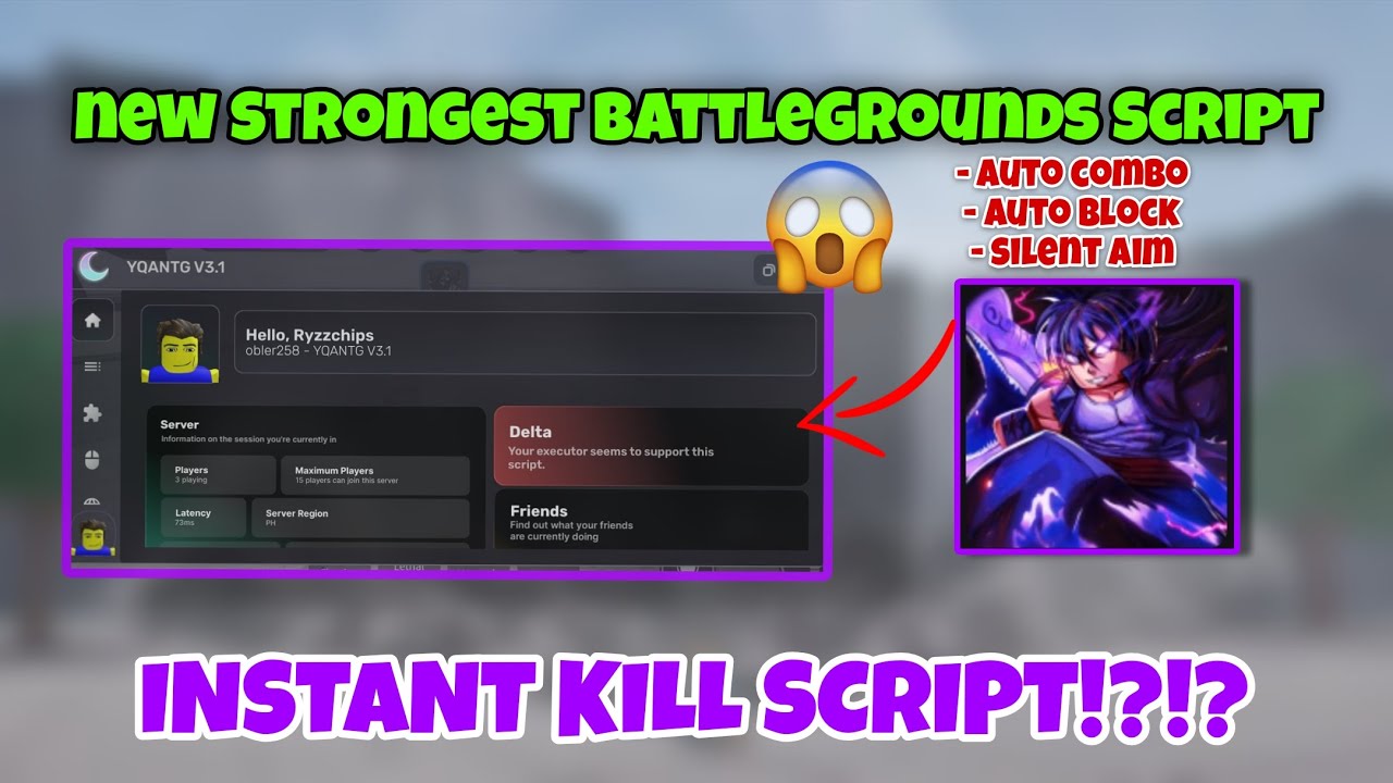 [ 🚀NEW ] Strongest BattleGrounds Script • AIMBOT • SCRIPT | TSB | THE STRONGEST BATTLEGROUNDS •