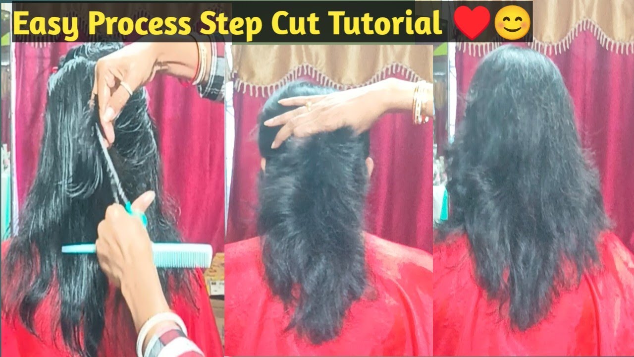 Step Cut Tutorial /Haircut Tutorial /Long To Short /How To Do Advance Short Step Cut @SwapnasLife28 