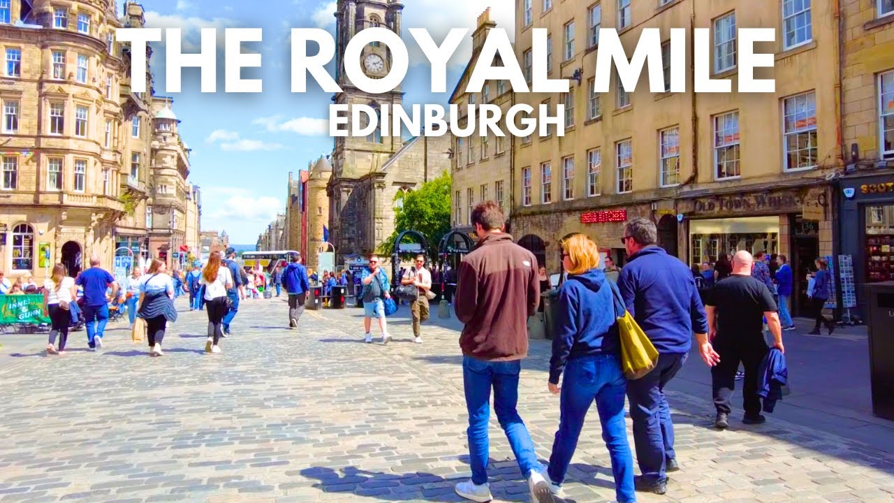 The Royal Mile, Edinburgh, Scotland | Walking Old Town Edinburgh to Holyroodhouse Palace | POV Walk
